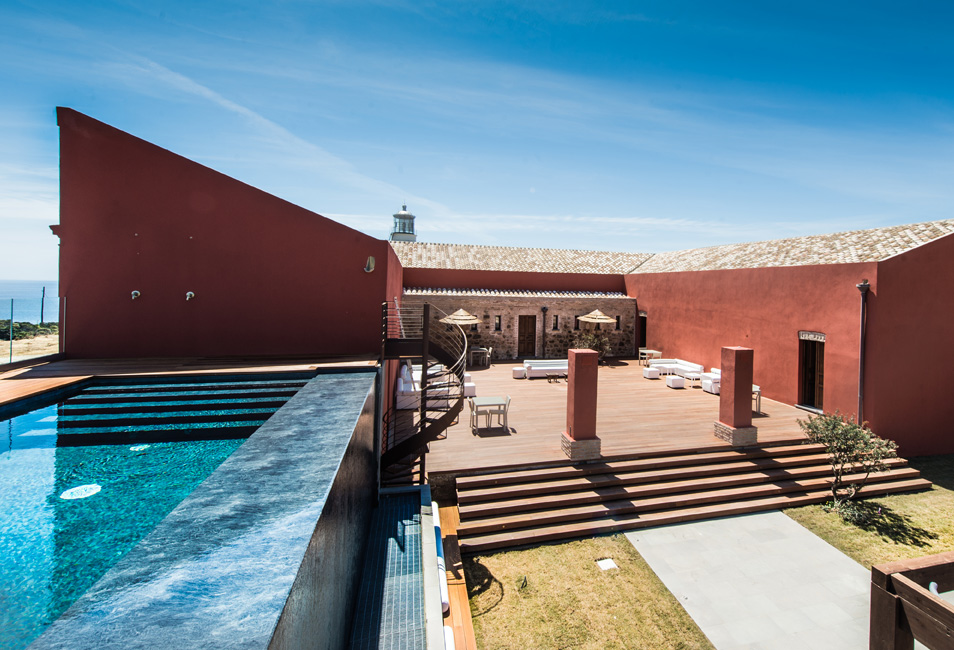 COURTYARD AND SWIMMING POOL